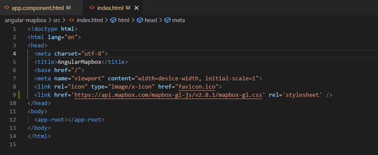 add stylesheet to head